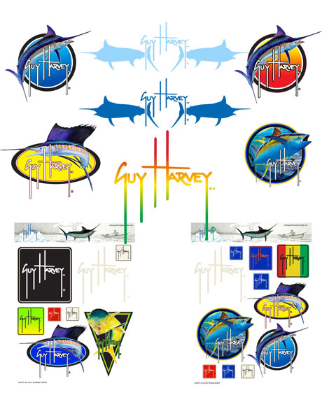 Fishing Logo Stickers