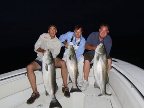 Striped Bass Night Fishing Block Island RI 